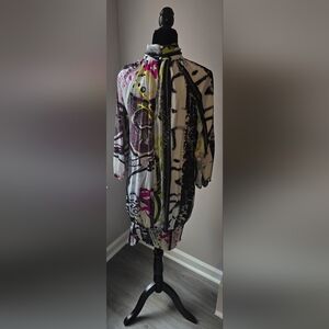 New York & Company Vibrant Abstract Dress